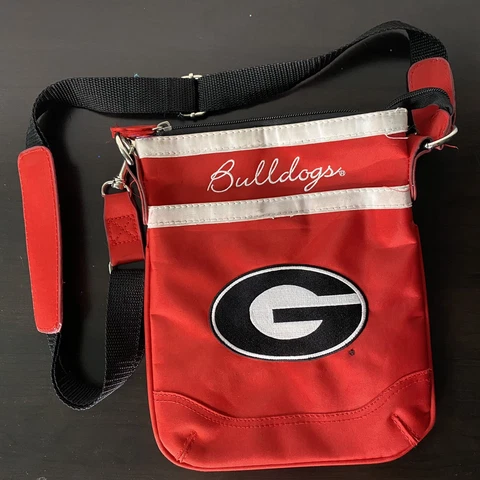 NCAA Georgia Bulldogs Gameday Purse Shoulder Bag Hipster w/ Adjustable Strap Cover