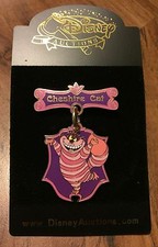 Disney Auctions Cheshire Cat Dangle Hanging Charm Pin LE 500 NEW VHTF
