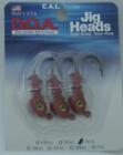 DOA 86424 Cal Jighead Red 1/4 oz 3CT