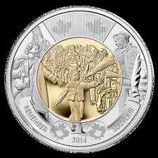 2014 Canada $2 Uncirculated Toonie Wait For Me Daddy Coin BU from Mint Roll
