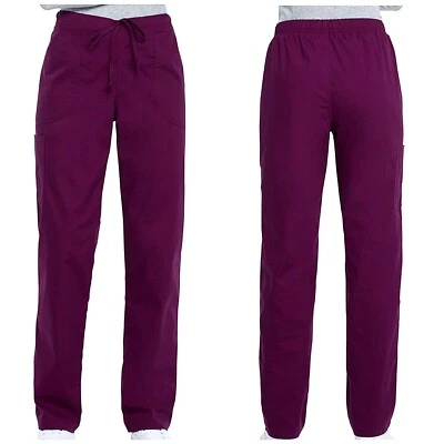 Scrubstar Scrub Pant Womens Size 3x Wine Drawstring Rear Elastic 2 Way Stretch - Image 1 of 4