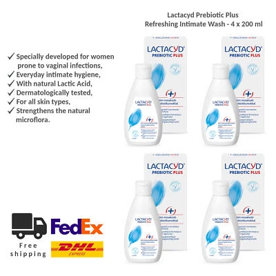 Lactacyd Prebioticum Plus lavado íntimo para mujeres propensas a infecciones íntimas x4 Foto 1 de 4