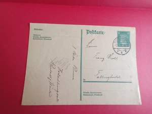 Deutsches Reich Ganzsache/Postkarte 8 Pfennig, gestempelt 7.8.1928 Dorfmark - Bild 1 von 2