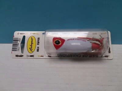 Arbogast - Hula Popper - Red Head - 5/8 oz. tamaño - G750-01 - Nuevo en tarjeta Foto 1 de 3