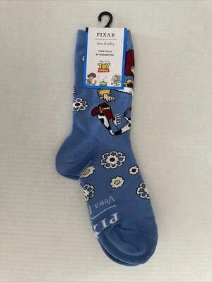 New Pixar Vera Bradley Women's Crew Socks Mi- Chaussettes Toy Story Sz US 5-10 - Image 1 of 4
