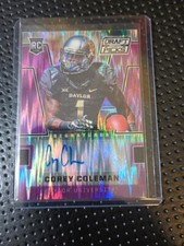 2016 Panini Prizm Draft Picks Purple Wave Corey Coleman Auto 56/99 Baylor Bears
