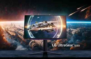 LG UltraGear 27" QHD OLED 240Hz 0.03ms Gaming Monitor-27GR95QE-B - Picture 1 of 10