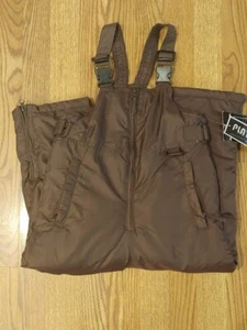 PLATINO Marrón Traje de Nieve Esquí Babero Pantalones Mono Niñas Talla 5 Ropa de Invierno - Imagen 1 de 2