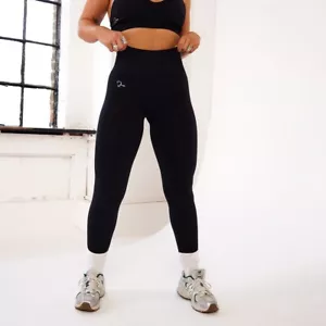 Bluee Black Seamless Contour Leggings - Picture 1 of 2