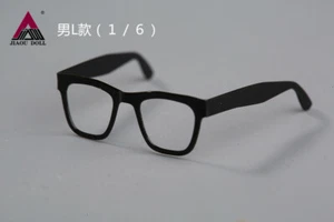 Muñeca Jiaou 1:6 accesorios de gafas cuadradas negras para figura de acción masculina de 12" Head Toys - Imagen 1 de 6