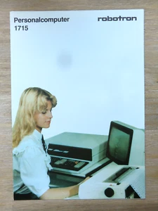robotron-Verkaufsprospekt 1985 für den Personalcomputer PC 1715, DIN-A4/6 Seiten - Afbeelding 1 van 1
