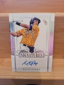 2015 Panini National Treasures Matt Clark RC Auto 80/99 LSU Tigers!