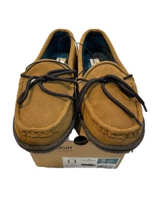 Staheekum Women's Eden Flannel Slipper in Wheat Suede, Size 11 - Picture 1 of 7
