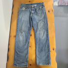 Cinch Jeans Mens 31 Blue Denim Straight Cowboy Riding Western Pants 31X32