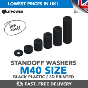 M40 (40mm) Washers Spacers Standoff - Plastic PLA - Low cost! - Picture 1 of 1