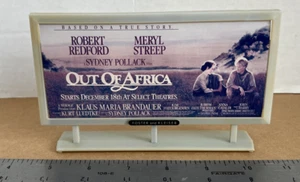 Foster und Kleiser Mini Werbetafel Schild Out of Africa Film Vintage 80er - Bild 1 von 6