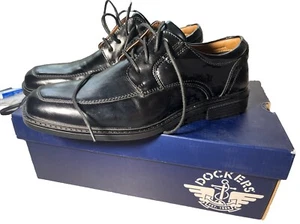 Dockers Men's Simmons Oxford Shoes Black Leather Dress Shoes Sz 7 Men - Picture 1 of 5