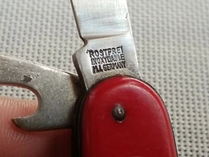 VINTAGE TASCHENMESSER ROSTFREI SOLINGEN GERMAN FIGHT'N ROOSTER, gebraucht - Bild 1 von 10