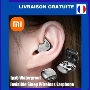 Écouteurs sans fil Bluetooth 5.3 IPX5 - Oreillettes invisibles avec micro pour s - Bild 1 von 13