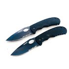 Coast LX239 Folding Pocket Knife, Stainless & Partially Serrated Blade, LOT of 2