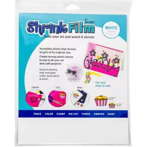 Grafix - Shrink Film - 8.5" x 11" - 6/pkg - WHITE - Picture 1 of 1