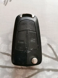 Llavero abatible de alarma remota genuino Opel 2 botones, probado - Imagen 1 de 4