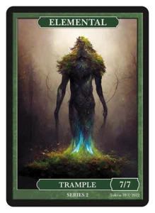 Elemental 7/7 Token Givememana Tokens Series 2 Magic the Gathering MTG - Picture 1 of 2
