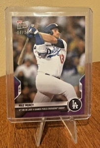 Max Muncy 2021 Topps Now Purple Parallel /25 Los Angelas Dodgers SP - Picture 1 of 2