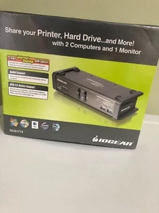 IOGEAR MiniView (GCS1772) 2-Ports External KVM / audio / USB switch New - Picture 1 of 2