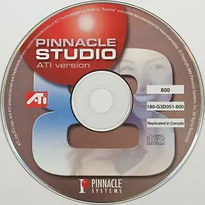 Pinnacle Studio ATI Version Compact Disc 800 180-G3D051-800 **Disc Only** - Picture 1 of 1