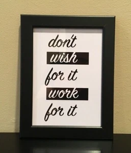 Modern Wall Art Picture Poster Home Decor inspirational quotes already framed 1c - Picture 1 of 1