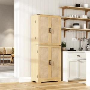 72 Inch Tall Kitchen Pantry Storage Cabinet with Doors and Shelves Food Cupboard - Picture 1 of 12