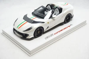 1/18 BBR FERRARI 812 COMPETIZIONE A FUJI WHITE/ITALY DELUXE WHITE LEATHER L10 MR - Picture 1 of 5