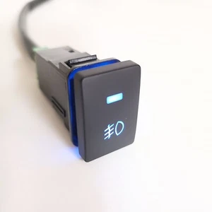Fit 07-11 Nissan Versa Fog Light On/Off Push Switch Button Blue LED Indicator - Picture 1 of 10