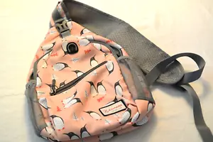 ZOMAKE Borsa a tracolla taglia MED zaino pinguino nero rosa - Foto 1 di 6