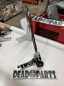 Harley pre-09 std height detachable passenger sissybar back rest upright flht  - Picture 1 of 4