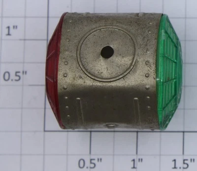 Lionel 494-17 Tipo Vibrador Carcasa Baliza Lente Roja/Verde con Soportes Cuadrados Foto 1 de 4