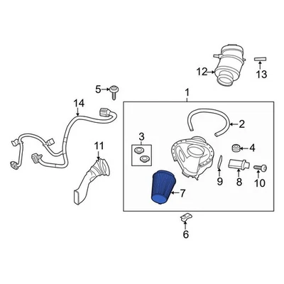 For Ford Mustang 2010-2014 Ford AR3Z9601A Engine Air Filter Foto 1 de 2