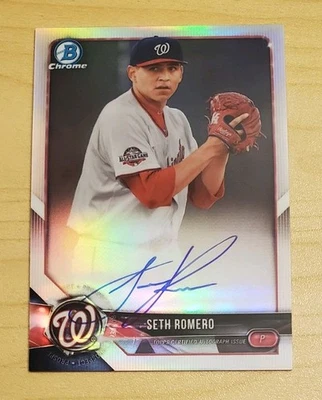 2018 Bowman Chrome - Prospect Auto Seth Romero #CPA-SR Refractor /499 (AU, RC) - Image 1 of 2