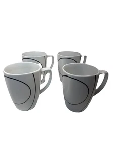 Corelle Coordinates ✨ Linee Semplici ✨ Tazze Tazze Porcellana • Set di 4 - Foto 1 di 9