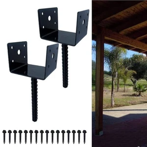 Protect Your Wooden Fence with U Shaped Post Bracket for 4x4 Inch Posts - Picture 1 of 12