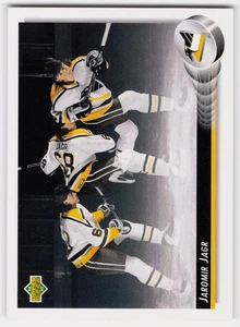 1992-93 Upper Deck #28b Jaromir Jagr Upper Deck Text and Logo Hologram - Picture 1 of 2