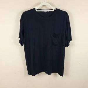 Loft Black Dolman Short Sleeve Pocket Tee Size M - Picture 1 of 7