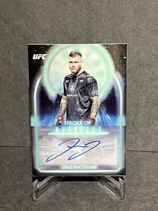 Jake Matthews 2025 Topps Midnight UFC - Stroke of Midnight Auto Twilight /99 SP  - Picture 1 of 2