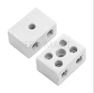 Bloque terminal de porcelana de alta temperatura 2W5H 20A 500V 32*28*20 mm - Imagen 1 de 4