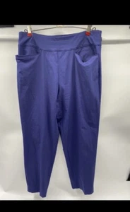 Women's Jogger Pants Stretch Solids Pockets High Waist Lounge Gym M PURPLE PREOW - Picture 1 of 4