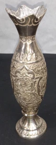 Antique Persian Vase 925 Sterling Silver Handmade Engraving 206 Grams - Picture 1 of 9