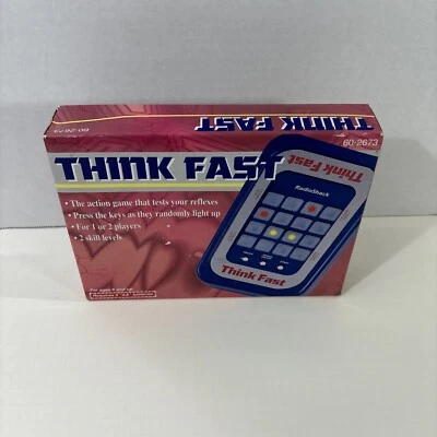 Juego Think Fast #60-2673 De Colección De Radio Shack Nuevo De Lote Antiguo Sellado NUEVO Foto 1 de 4