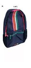 Pep  Rally Navy Blue Striped 18" Backpack Laptop Compartment Back to school NWT 