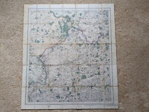Chobham and Environs map Ordnance Survey George Philips & Son c1883